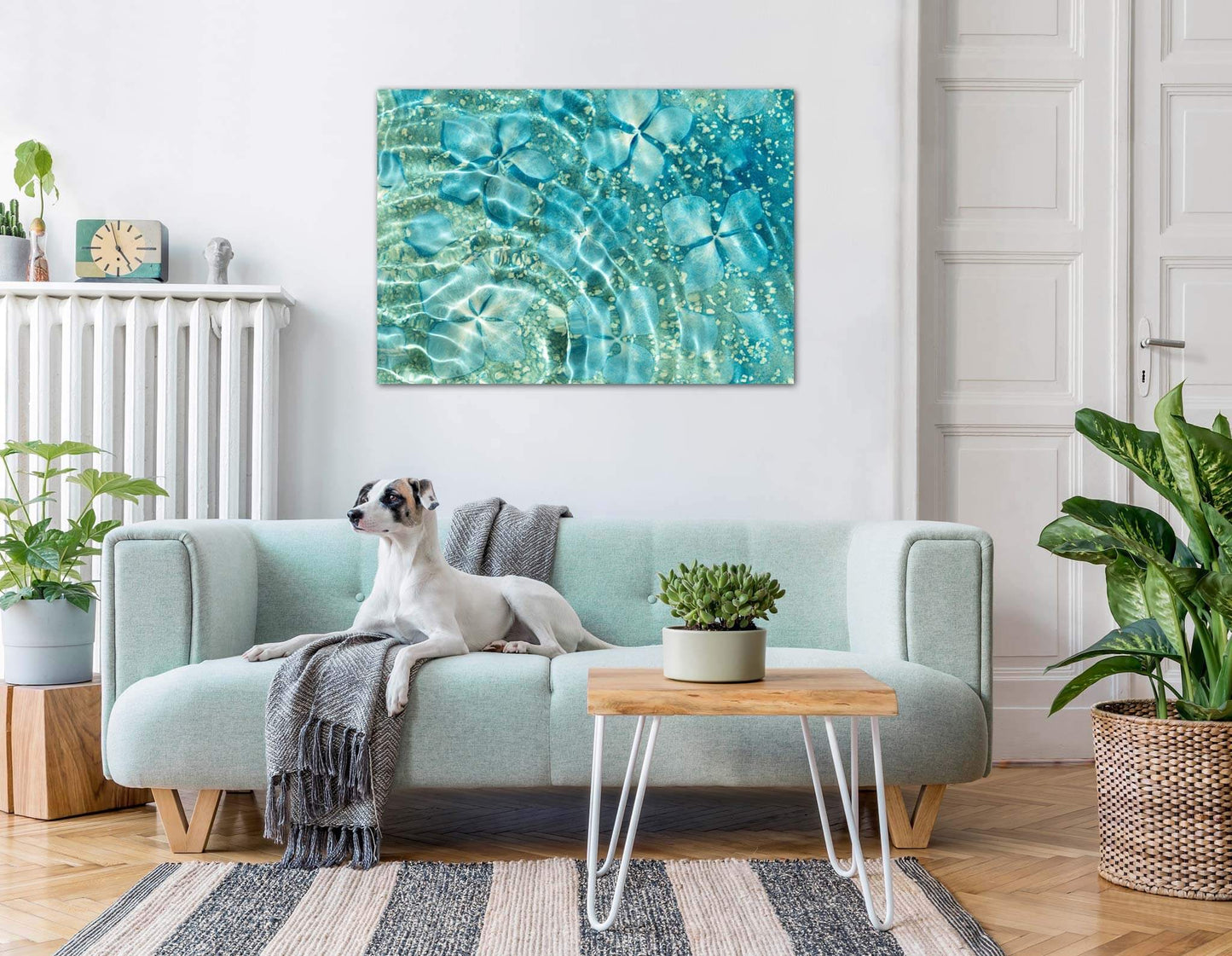 'Infinite Flow' - Impression of artwork in an interior setting.