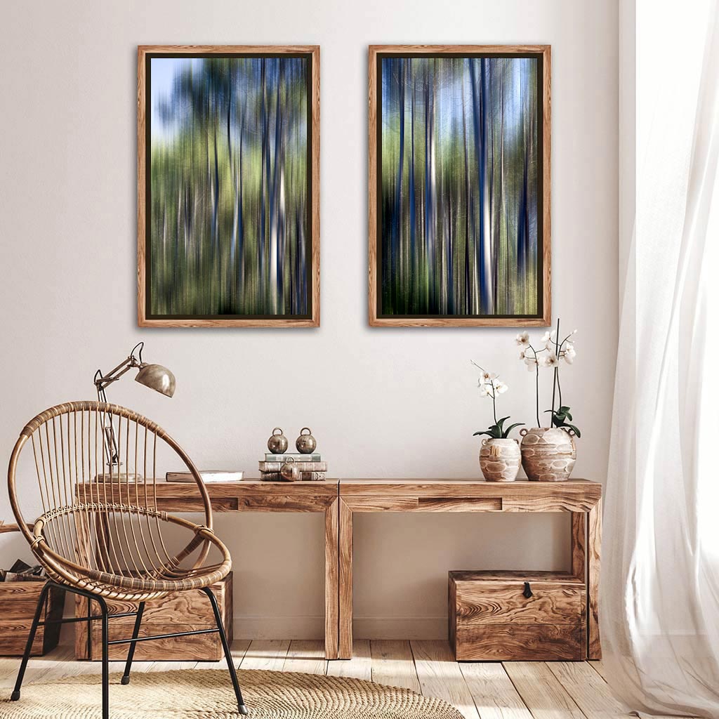 ‘Life Force I & II’ - Impression of artworks in an interior setting. Available printed on archival paper (unframed).