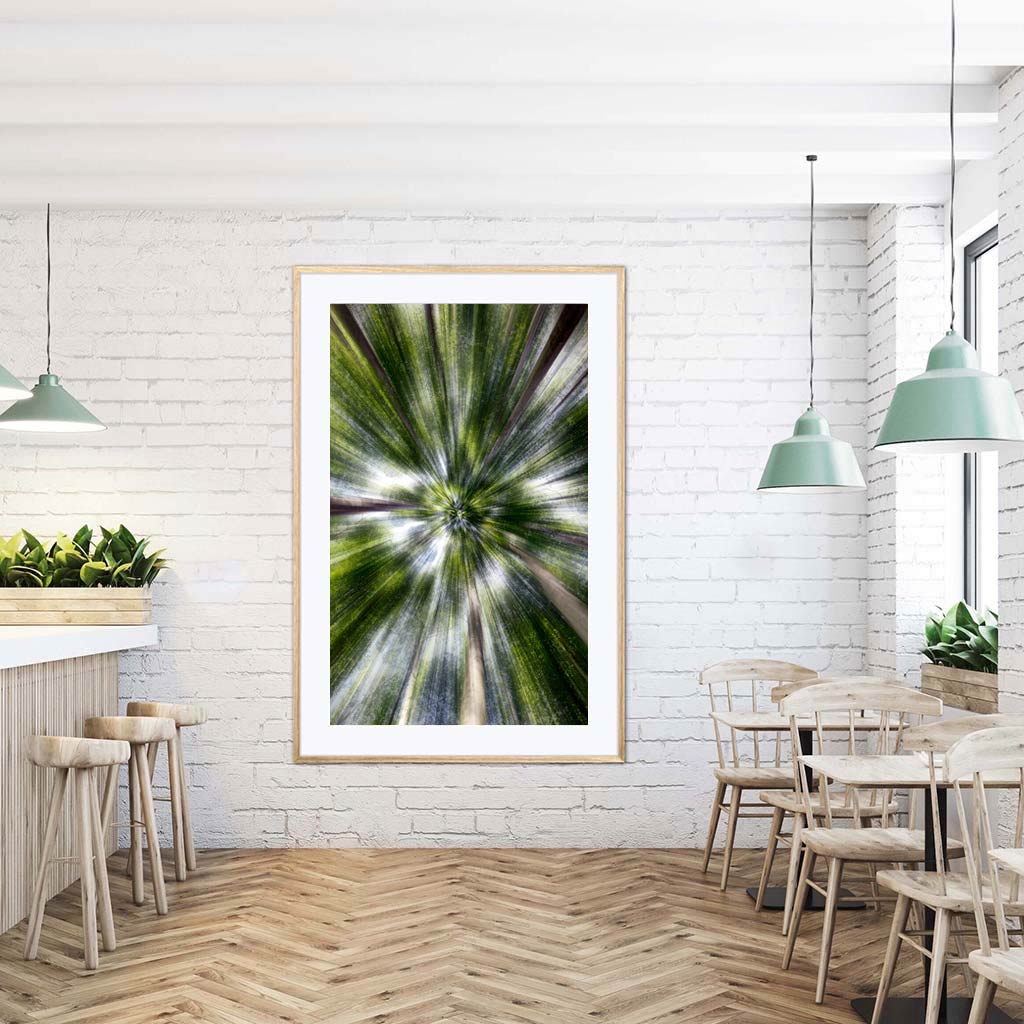 ‘Skyward’ - Impression of artwork in an interior setting. Available printed on archival paper (unframed).