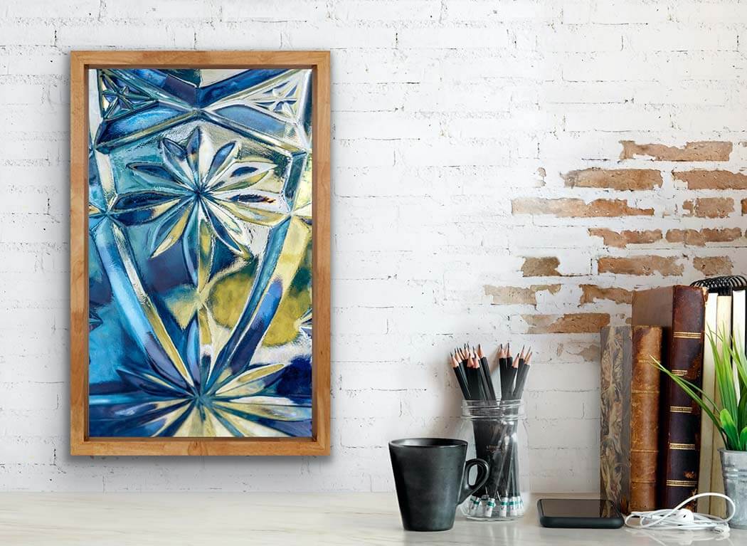 ‘Starstruck’ - Impression of artwork in an interior setting. Available printed on archival paper (unframed) & ready to hang metal.