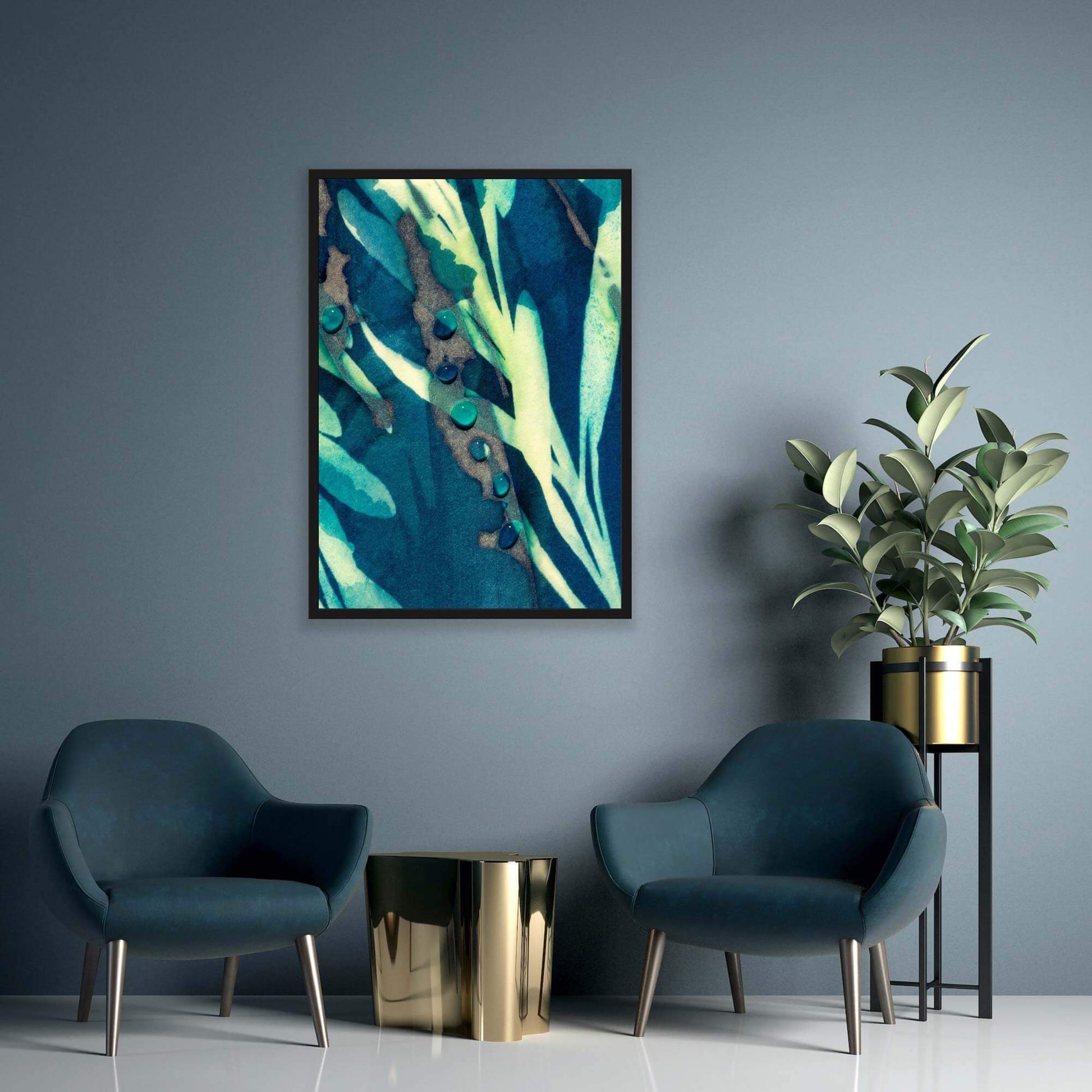 'After The Rain' - Impression of artwork in an interior setting.