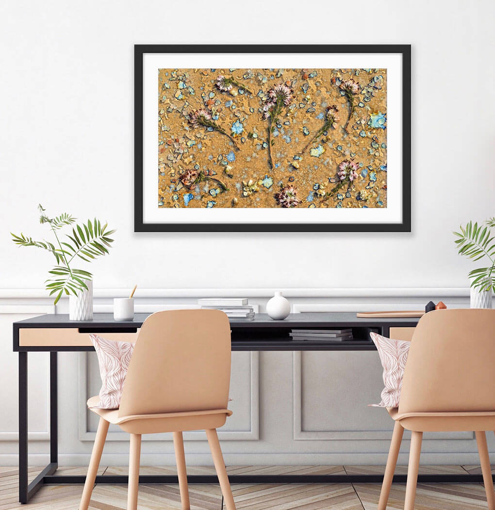 'Devotion II' - Impression of artwork in an interior setting. Available printed on archival paper (unframed).