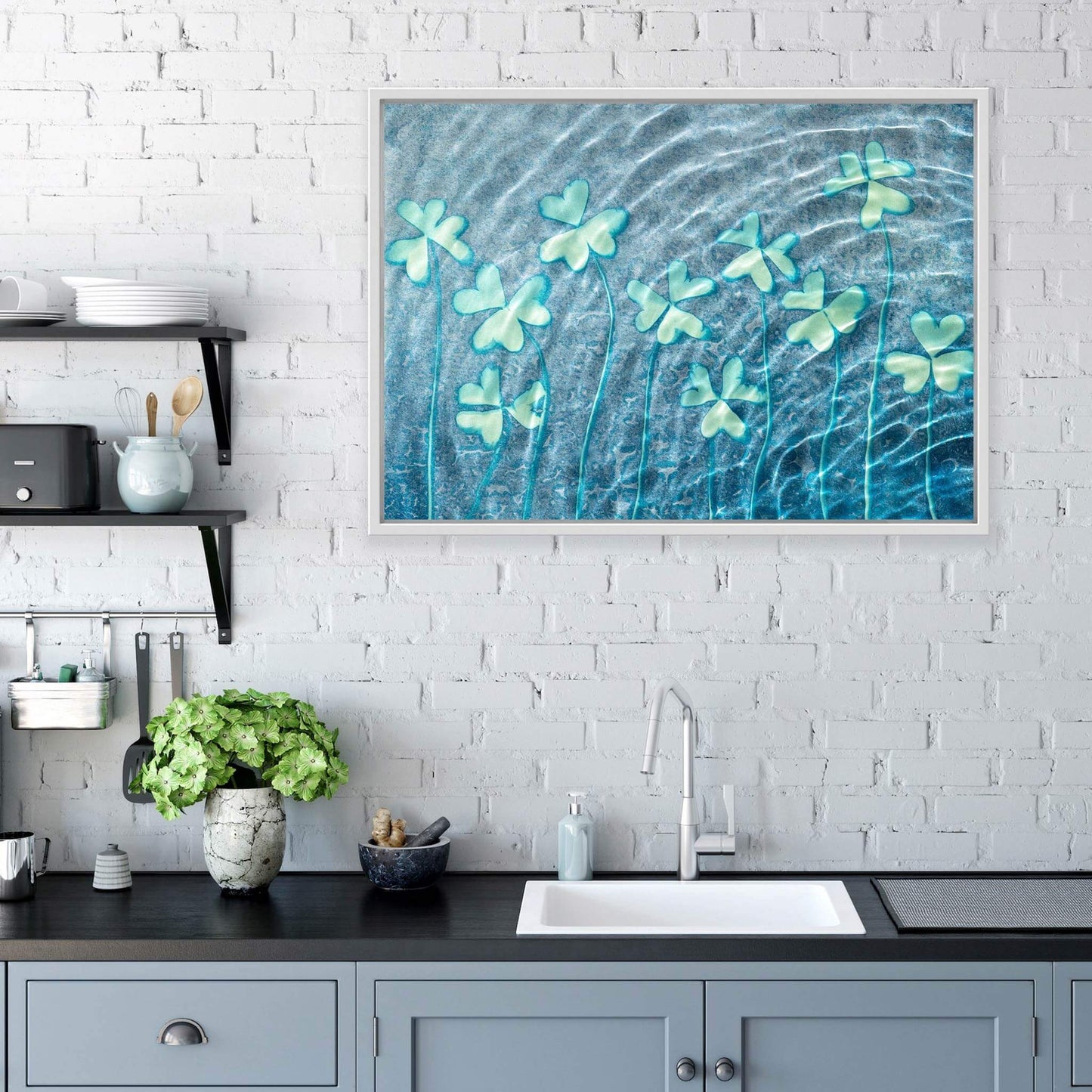 Impression of  'Infinite Flow II' in an interior setting. 