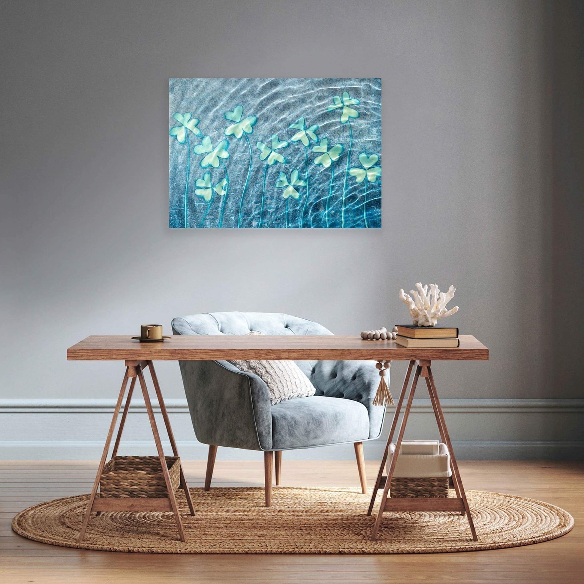 Impression of  'Infinite Flow II' in an interior setting. 