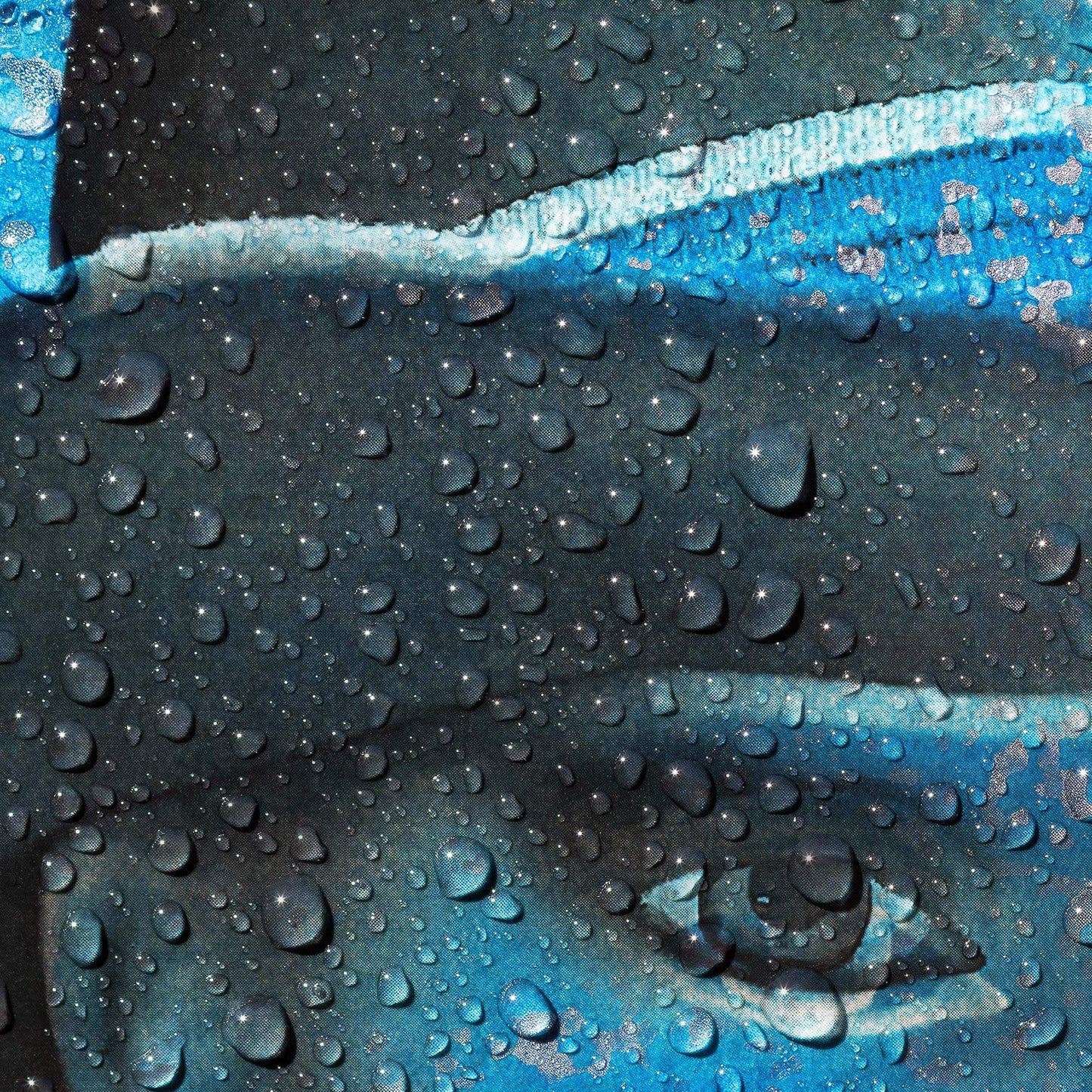 Close up detail of 'Luna Blue' by Virginie Harel.