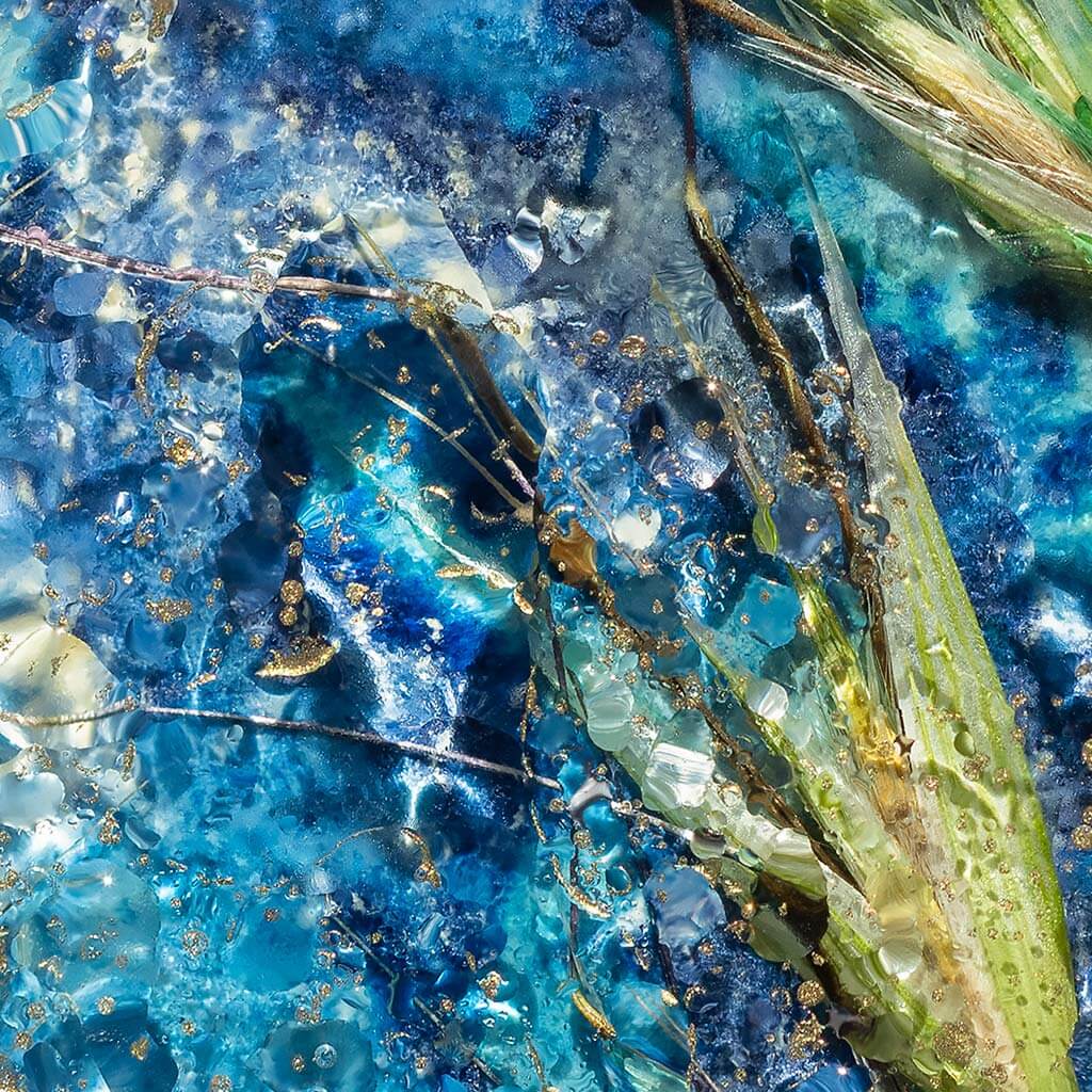 Close up detail of 'Sparkle & Flow' by iSpyVenus Art & Photography.