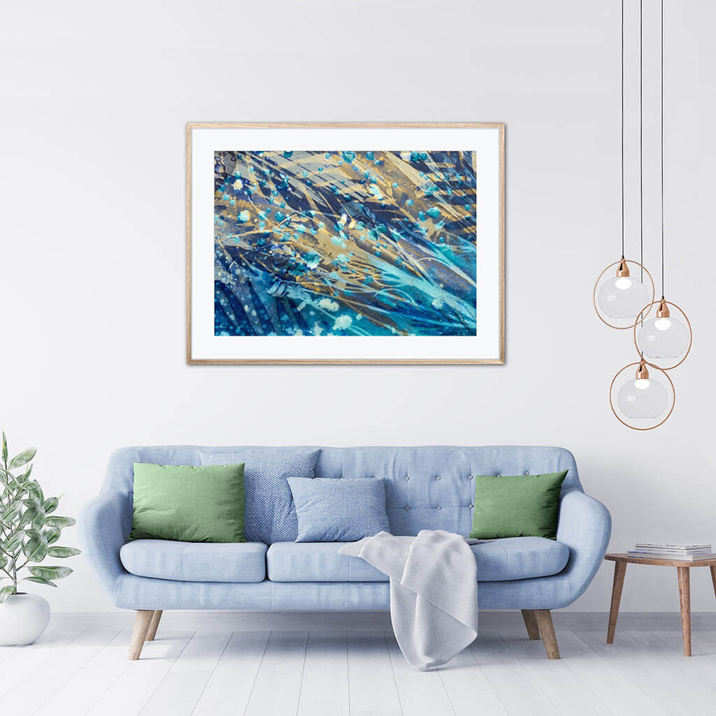 'Windswept' - Impression of artwork in an interior setting. Available printed on archival paper (unframed).