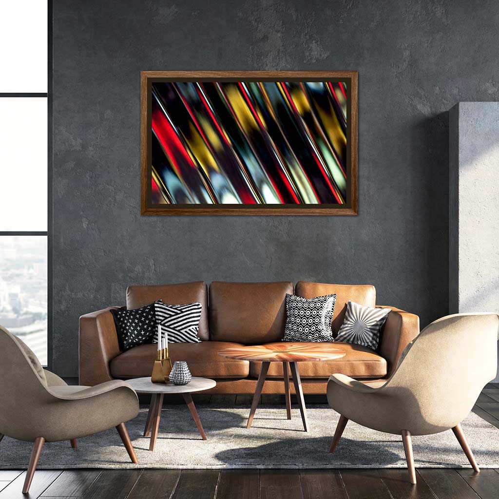‘Coral Snake’ - Impression of artwork in an interior setting. Available printed on archival paper (unframed) & ready to hang metal.