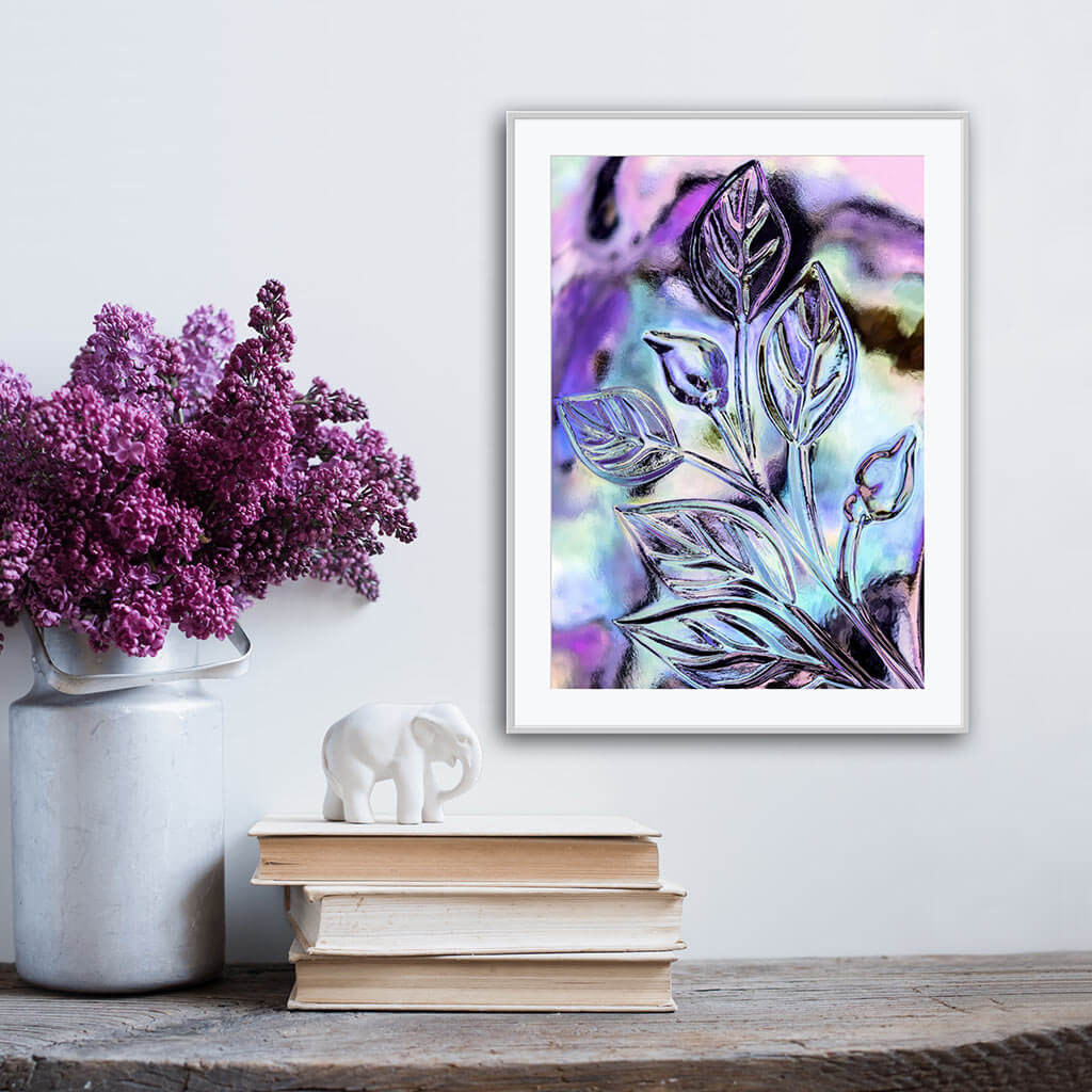 ‘Cosmic Vitality’ - Impression of artwork in an interior setting. Available printed on archival paper (unframed) & ready to hang metal.