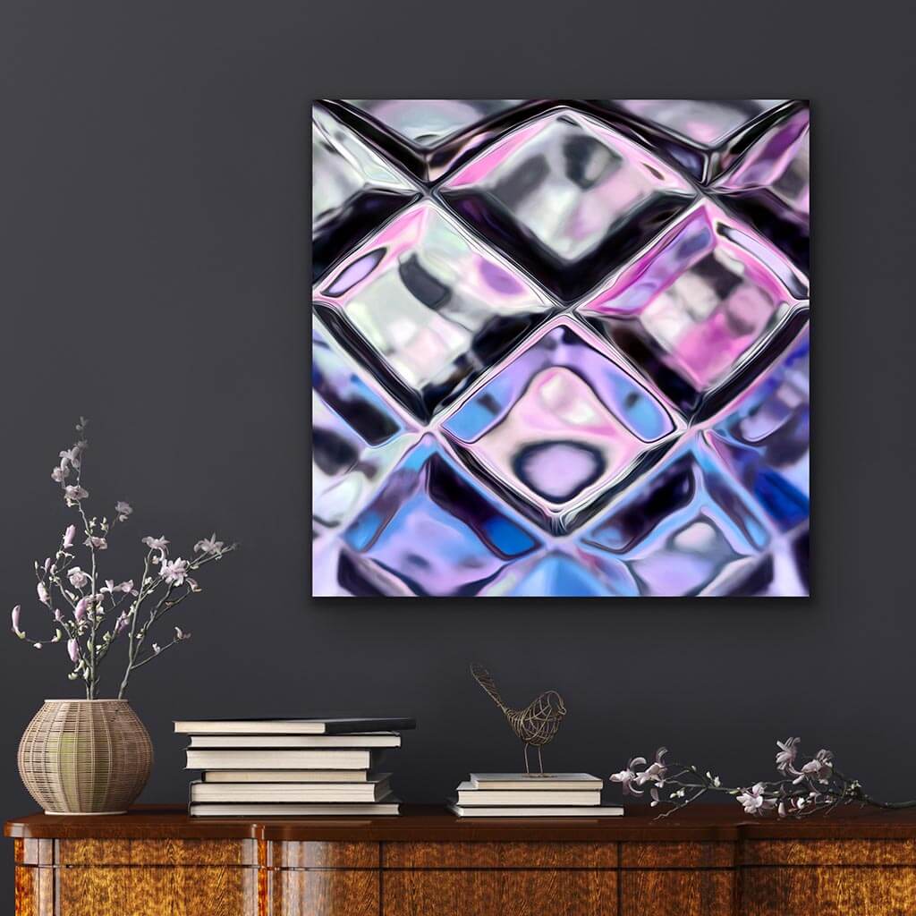 ‘Crowned Jewels’ - Impression of artwork in an interior setting. Available printed on archival paper (unframed) & ready to hang metal.