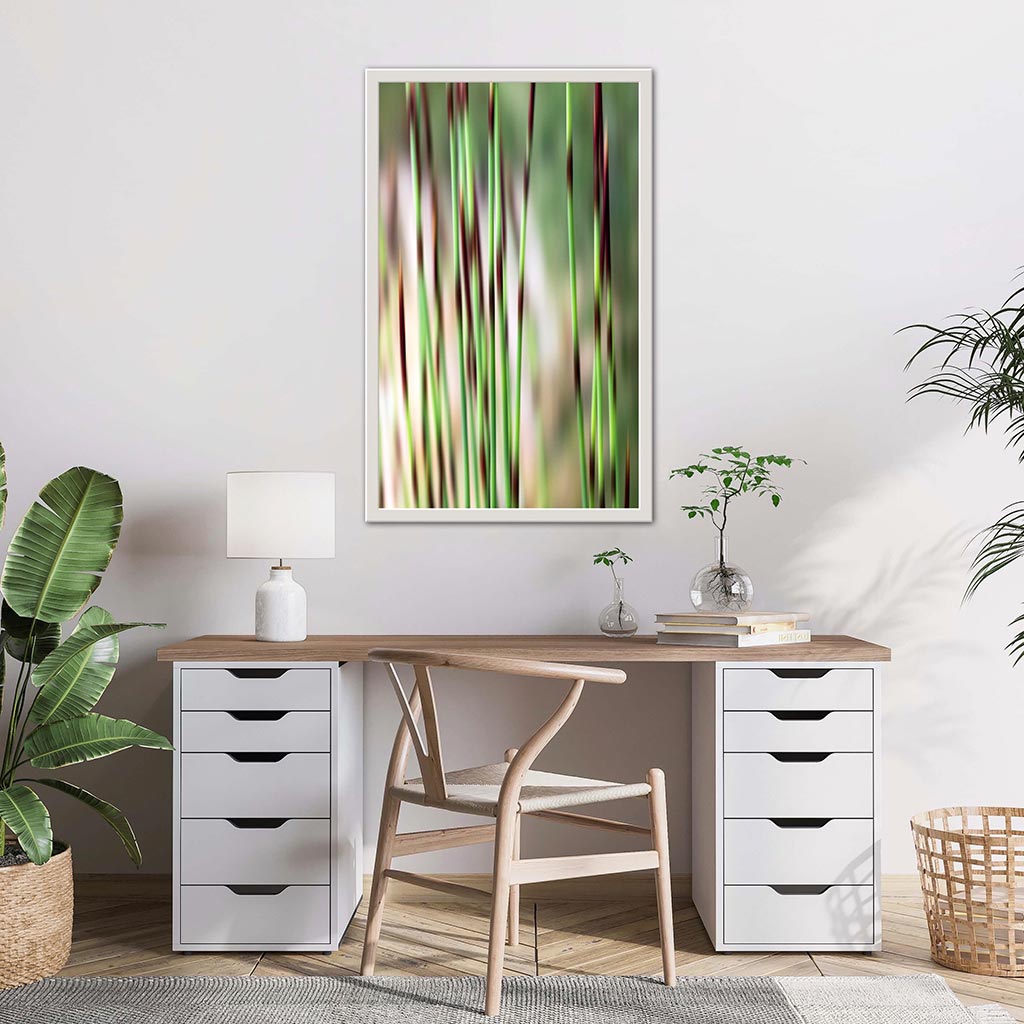 ‘Earthly Simplicity’ - Impression of artwork in an interior setting. Available printed on archival paper (unframed).