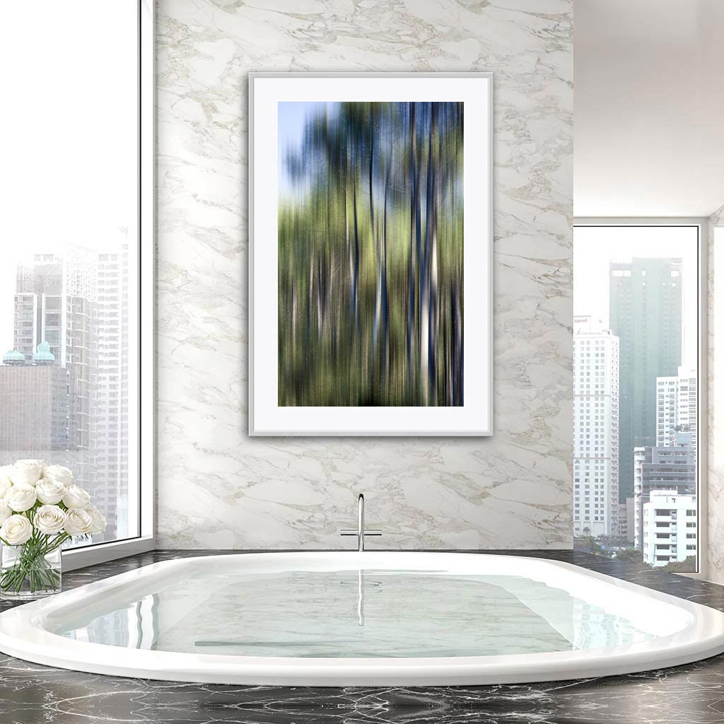 ‘Life Force I’ - Impression of artwork in an interior setting. Available printed on archival paper (unframed).