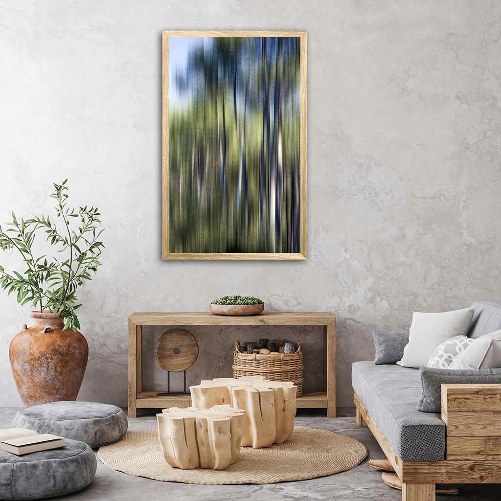 ‘Life Force I’ - Impression of artwork in an interior setting. Available printed on archival paper (unframed).