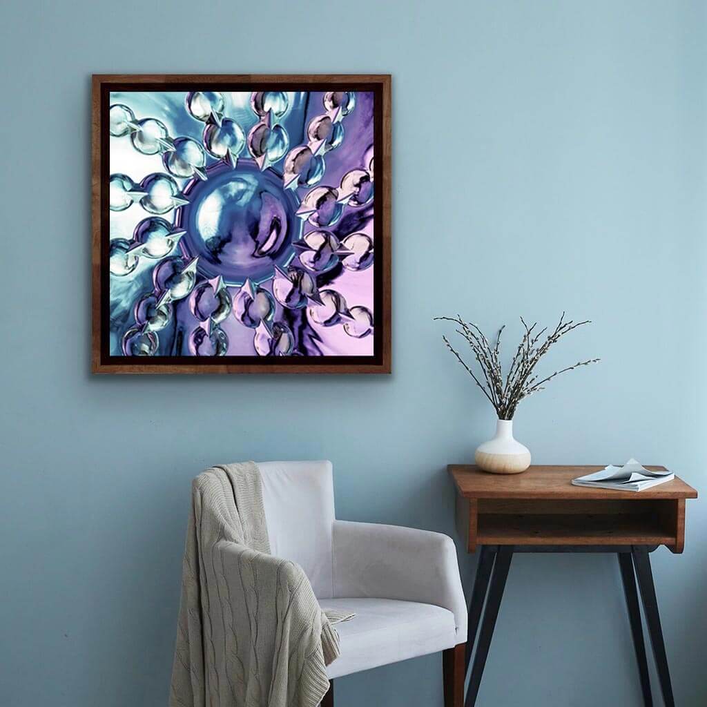 ‘Lunar Carousel’ - Impression of artwork in an interior setting. Available printed on archival paper (unframed) & ready to hang metal.
