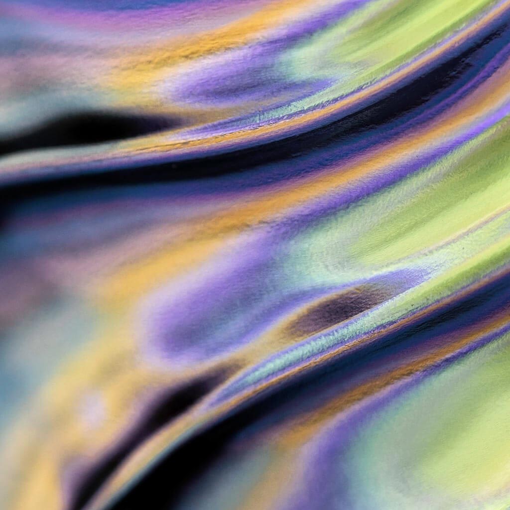 Close up detail of ‘Peacock Flow’ by iSpyVenus Art & Photography. Available printed on archival paper (unframed) & ready to hang metal.