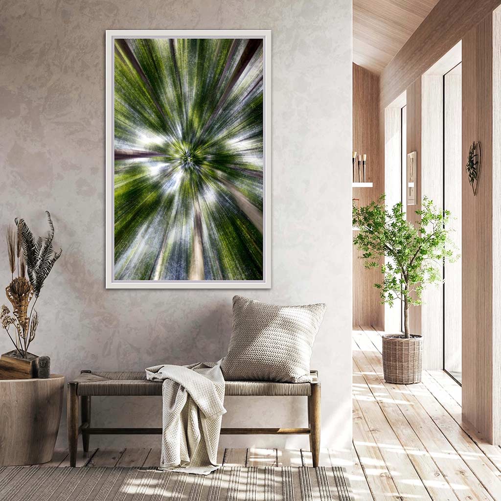 ‘Skyward’ - Impression of artwork in an interior setting. Available printed on archival paper (unframed).