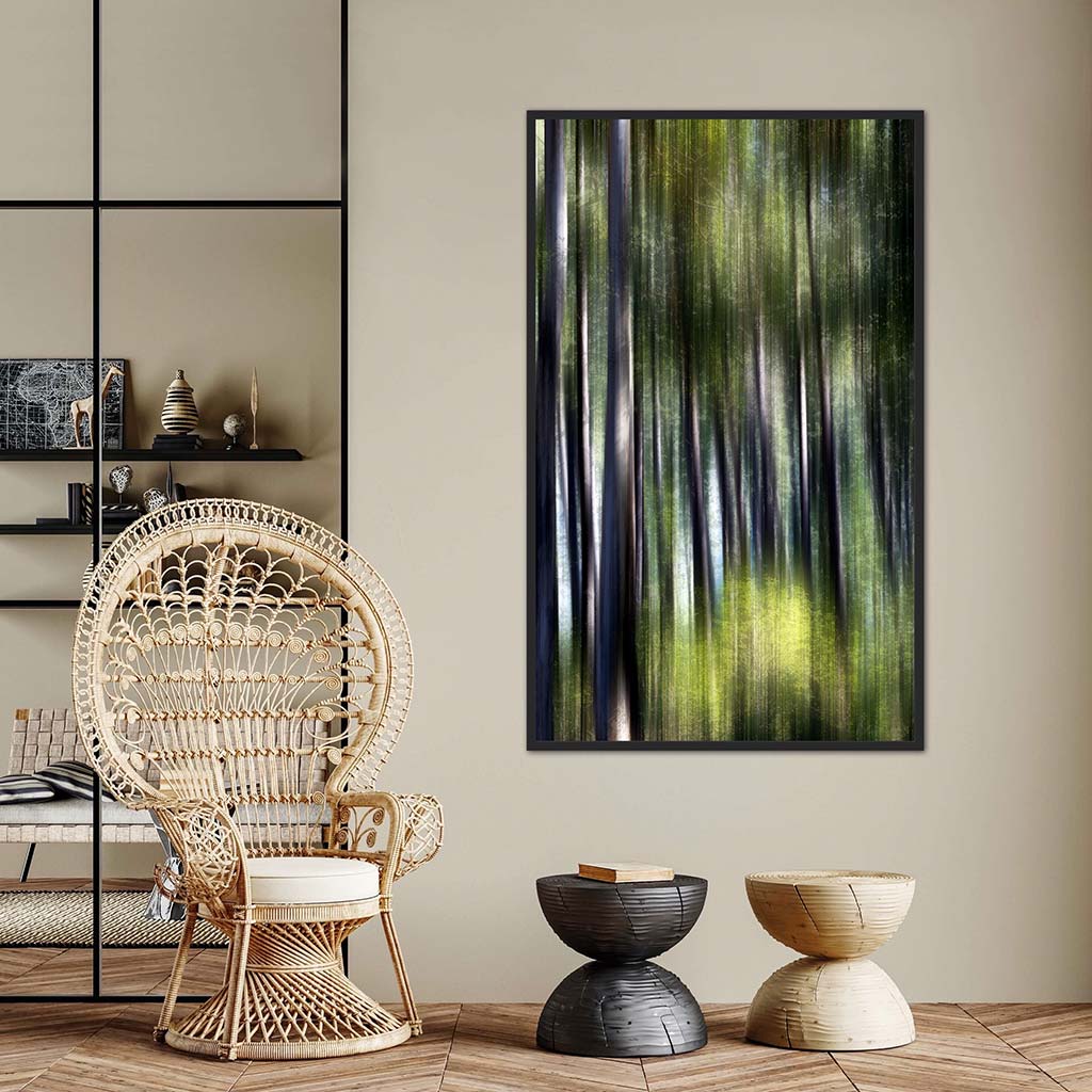 ‘Springing’ - Impression of artwork in an interior setting. Available printed on archival paper (unframed).