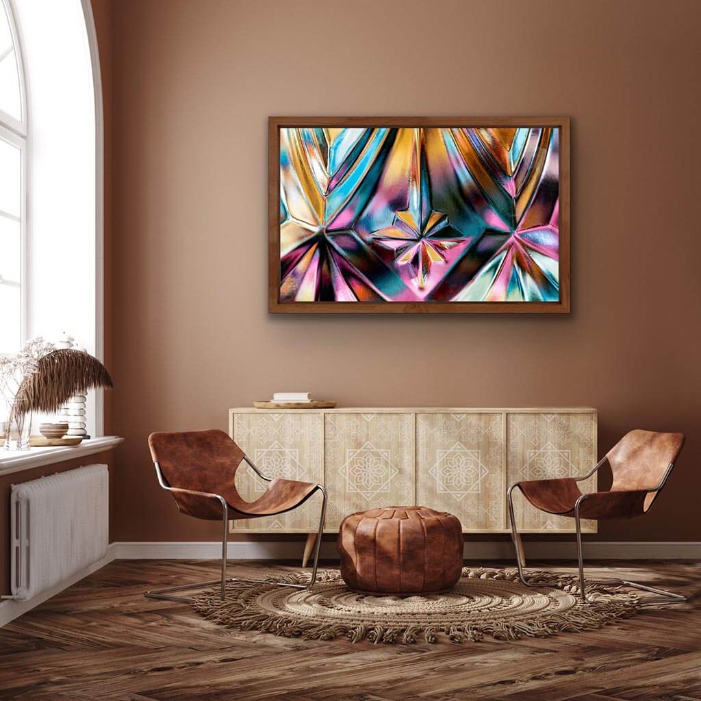 ‘Starflight’ - Impression of artwork in an interior setting. Available printed on archival paper (unframed) & ready to hang metal.