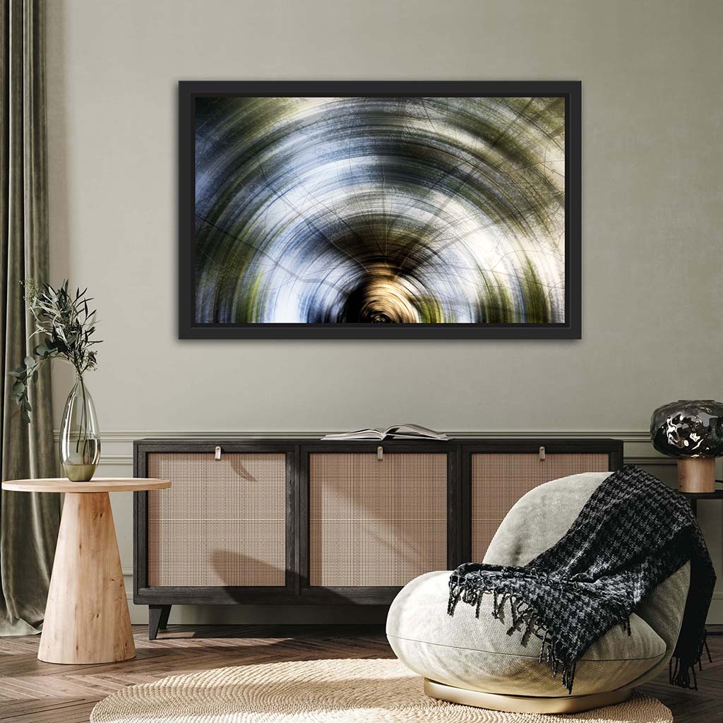 'Swinging’ - Impression of artwork in an interior setting. Available printed on archival paper (unframed).